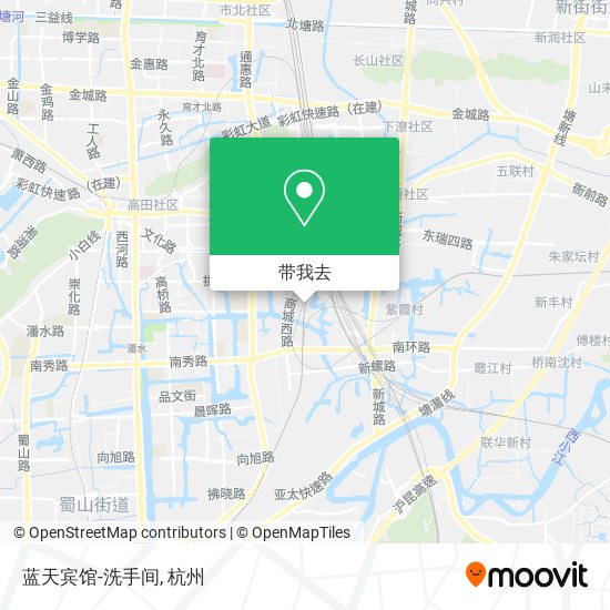 蓝天宾馆-洗手间地图