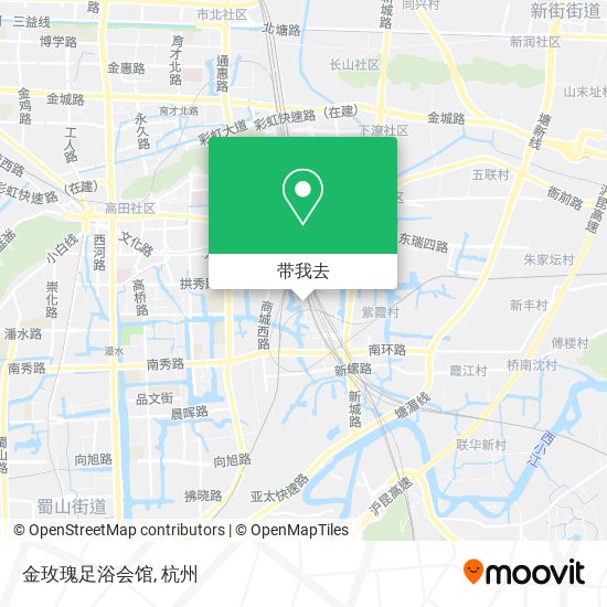 金玫瑰足浴会馆地图