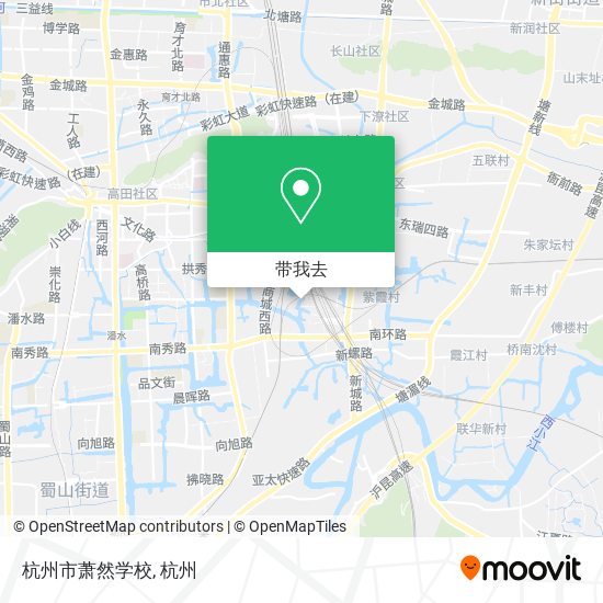 杭州市萧然学校地图