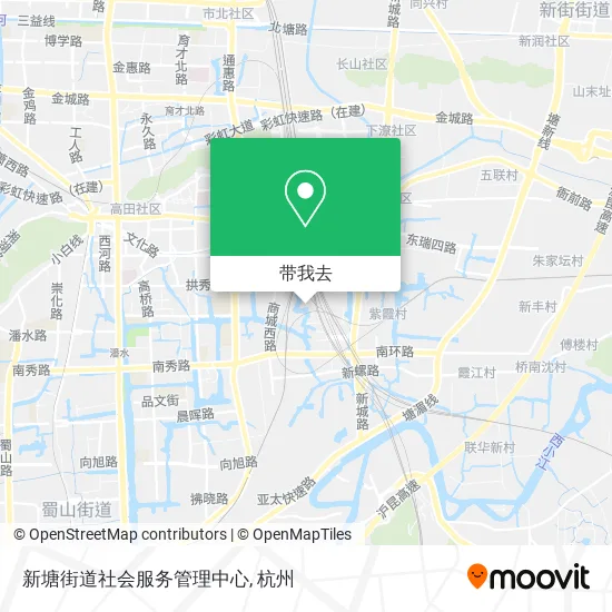 新塘街道社会服务管理中心地图