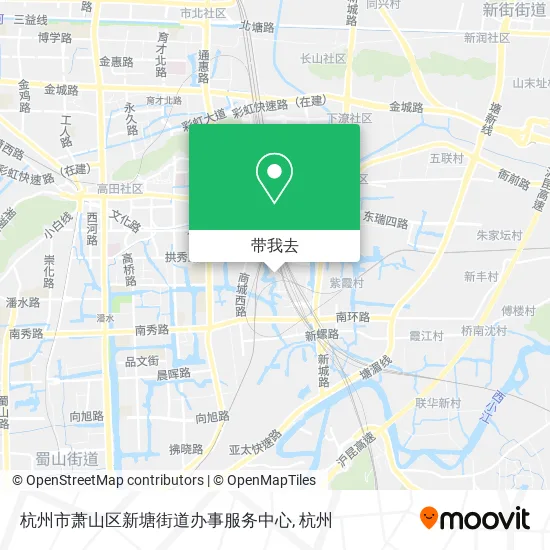 杭州市萧山区新塘街道办事服务中心地图