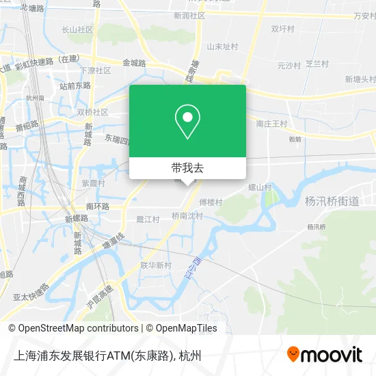 上海浦东发展银行ATM(东康路)地图