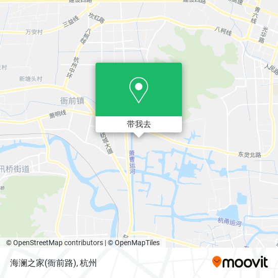 海澜之家(衙前路)地图
