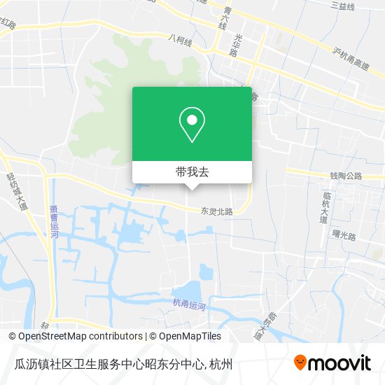 瓜沥镇社区卫生服务中心昭东分中心地图