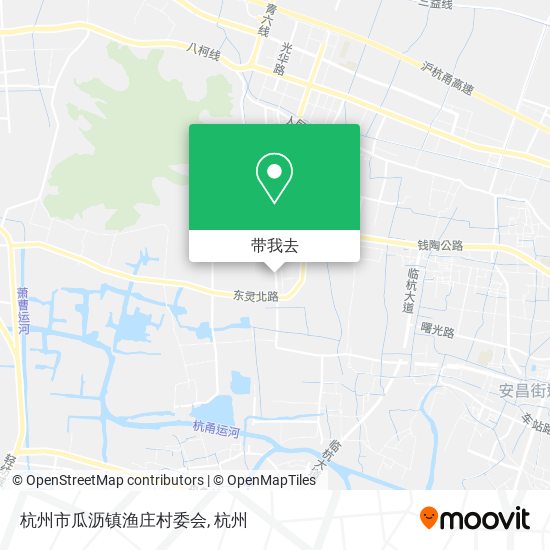 杭州市瓜沥镇渔庄村委会地图