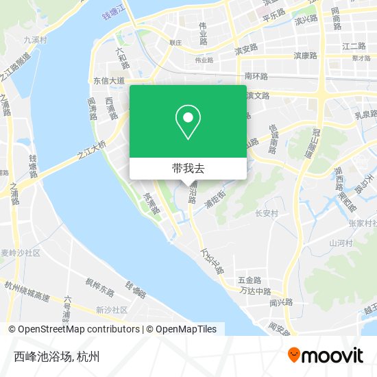 西峰池浴场地图
