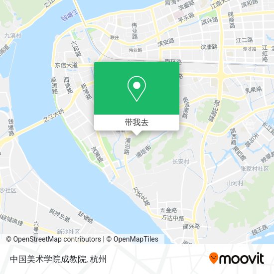 中国美术学院成教院地图