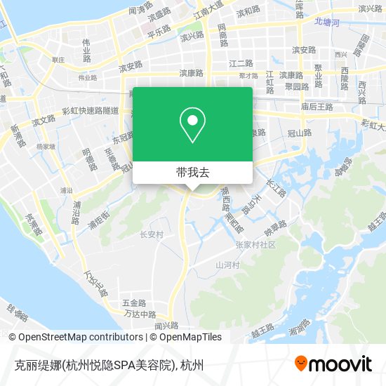 克丽缇娜(杭州悦隐SPA美容院)地图