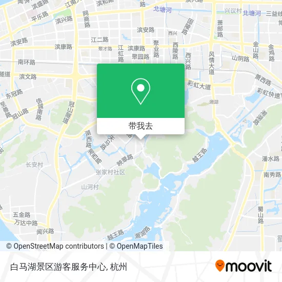 白马湖景区游客服务中心地图