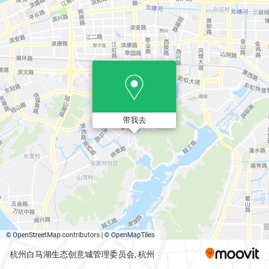 杭州白马湖生态创意城管理委员会地图