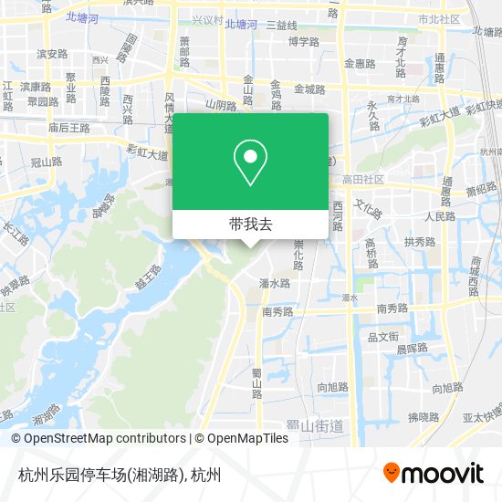 杭州乐园停车场(湘湖路)地图