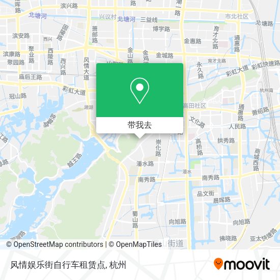 风情娱乐街自行车租赁点地图