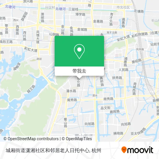 城厢街道潇湘社区和邻居老人日托中心地图