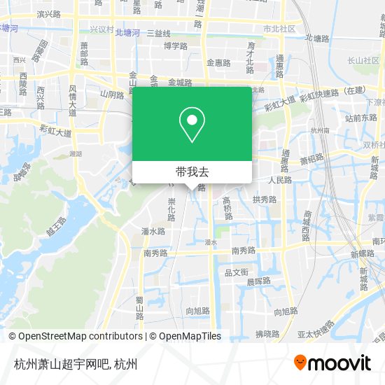 杭州萧山超宇网吧地图