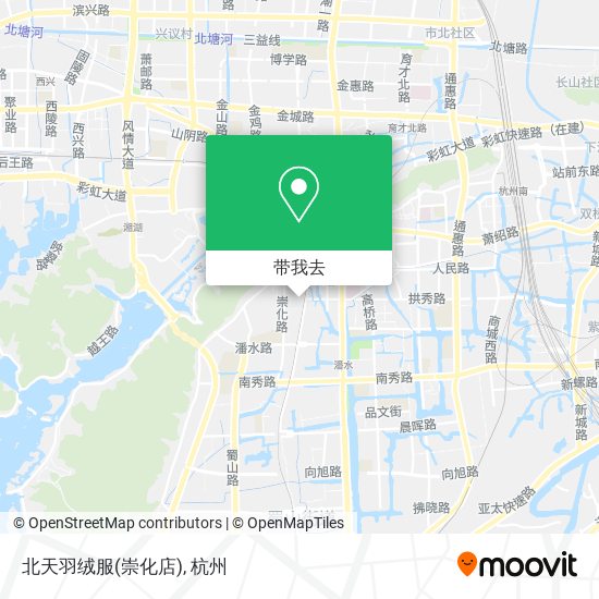 北天羽绒服(崇化店)地图