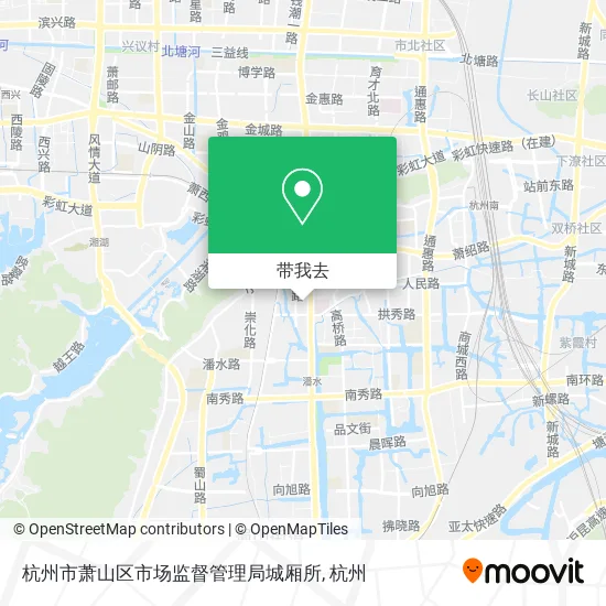 杭州市萧山区市场监督管理局城厢所地图