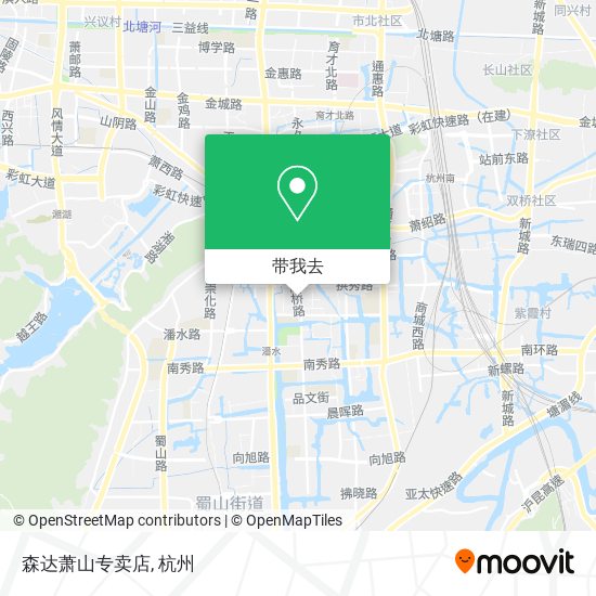 森达萧山专卖店地图