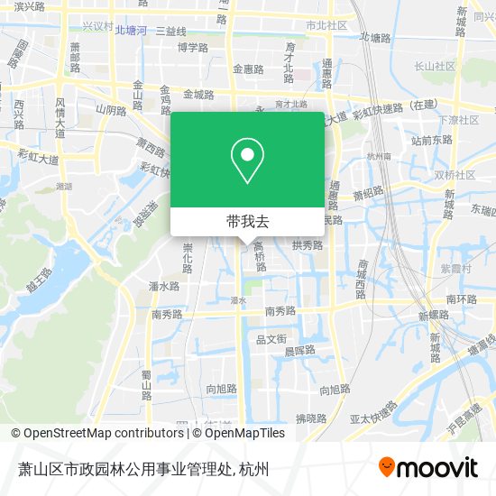 萧山区市政园林公用事业管理处地图