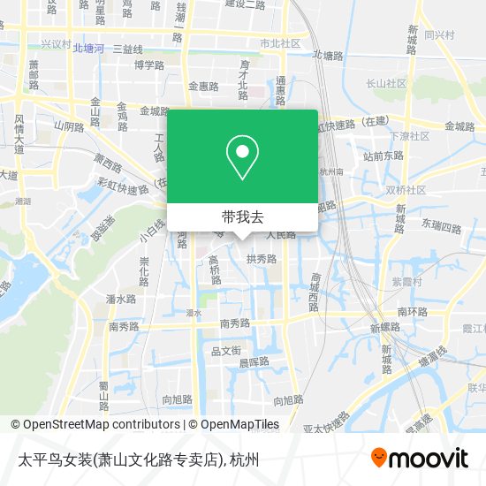 太平鸟女装(萧山文化路专卖店)地图