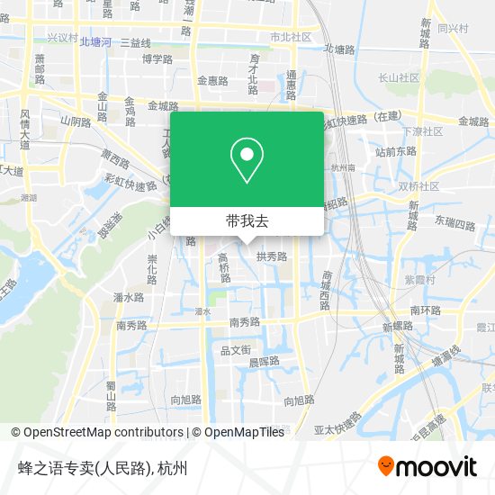 蜂之语专卖(人民路)地图