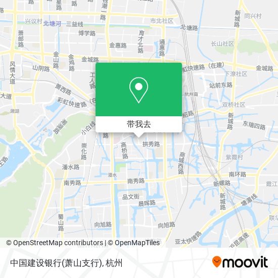 中国建设银行(萧山支行)地图