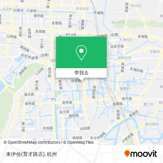 来伊份(育才路店)地图