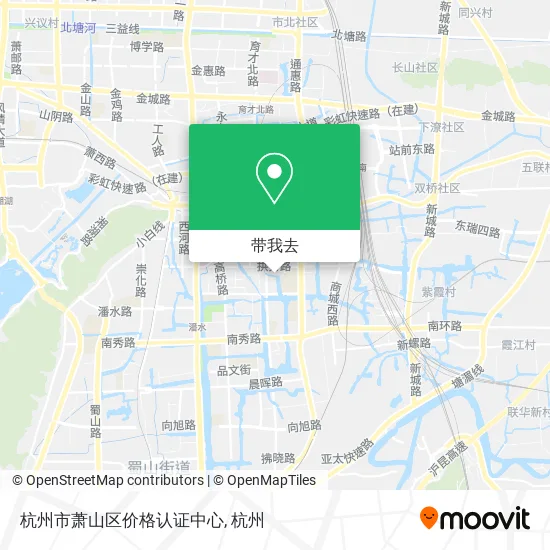 杭州市萧山区价格认证中心地图