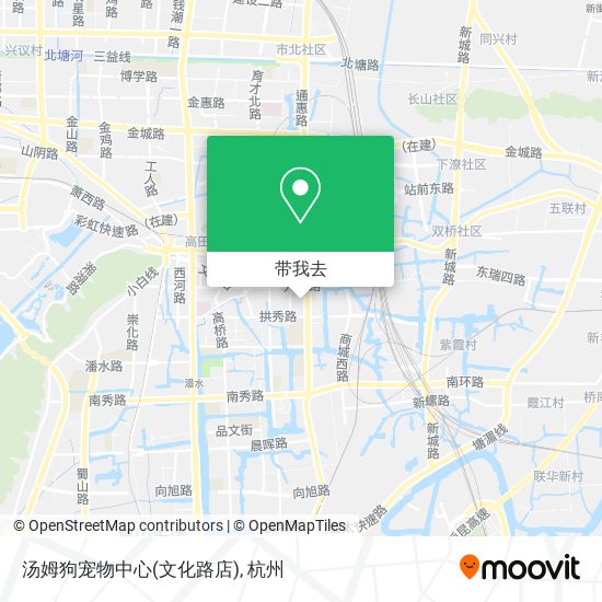 汤姆狗宠物中心(文化路店)地图