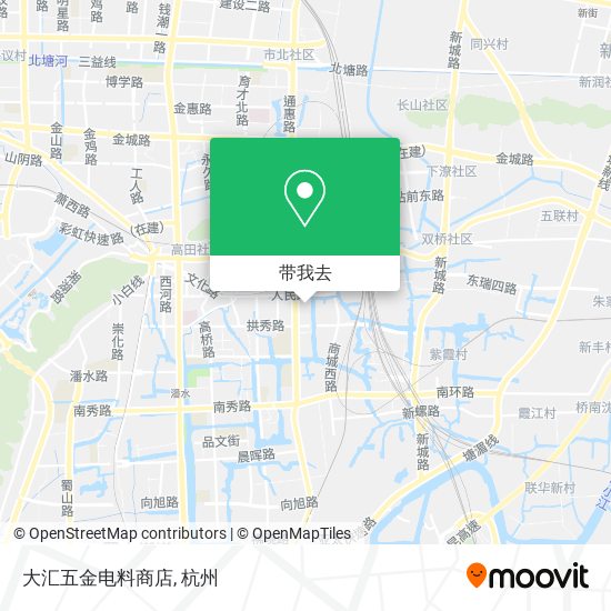 大汇五金电料商店地图
