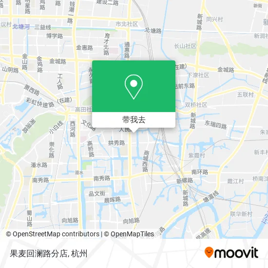 果麦回澜路分店地图