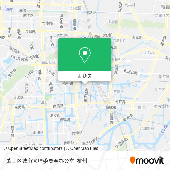 萧山区城市管理委员会办公室地图
