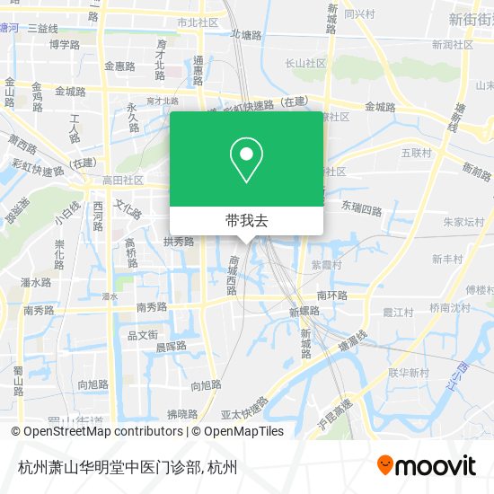 杭州萧山华明堂中医门诊部地图