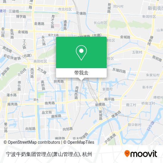 宁波牛奶集团管理点(萧山管理点)地图