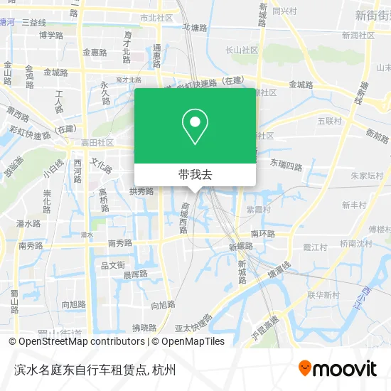 滨水名庭东自行车租赁点地图