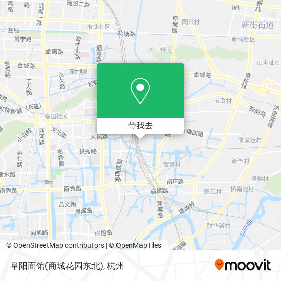 阜阳面馆(商城花园东北)地图
