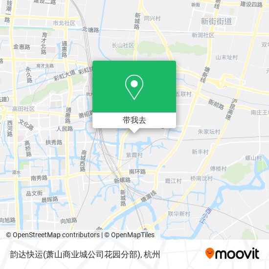 韵达快运(萧山商业城公司花园分部)地图