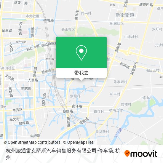 杭州凌通雷克萨斯汽车销售服务有限公司-停车场地图