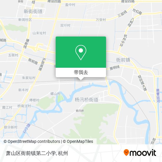 萧山区衙前镇第二小学地图