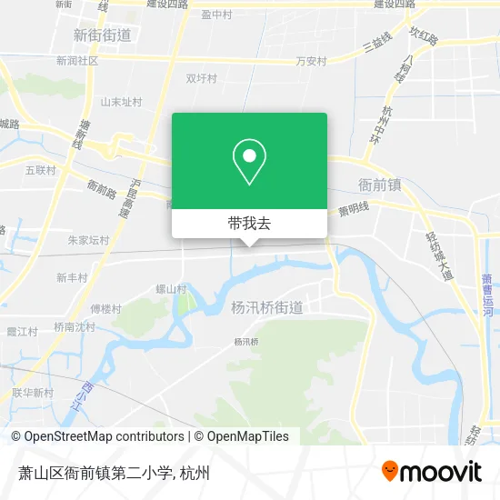 萧山区衙前镇第二小学地图