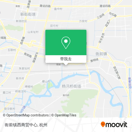 衙前镇西商贸中心地图