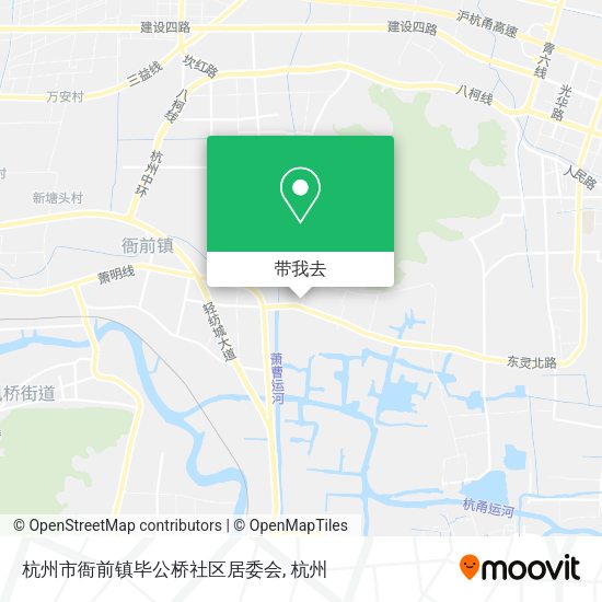 杭州市衙前镇毕公桥社区居委会地图