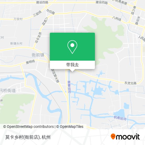 莫卡乡村(衙前店)地图