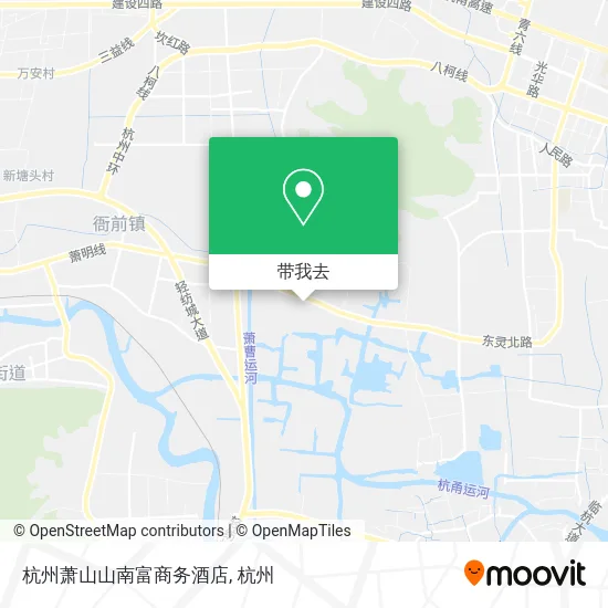 杭州萧山山南富商务酒店地图
