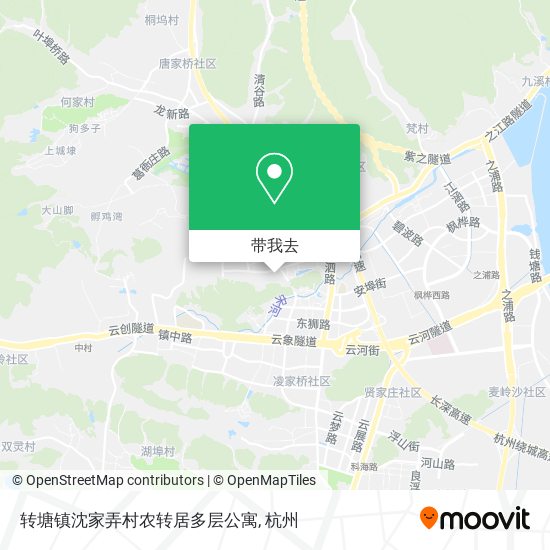 转塘镇沈家弄村农转居多层公寓地图