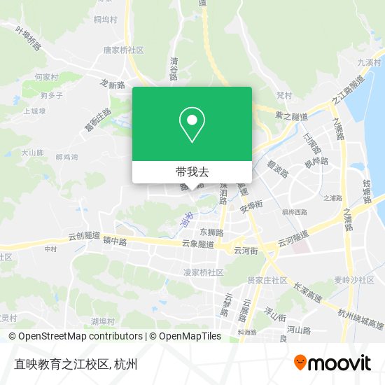 直映教育之江校区地图
