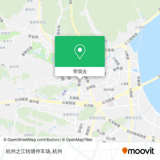 杭州之江转塘停车场地图