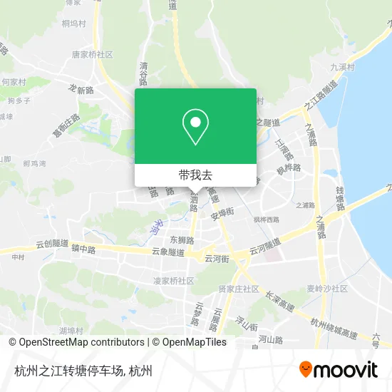 杭州之江转塘停车场地图