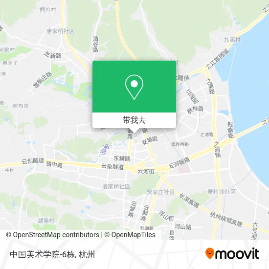 中国美术学院-6栋地图