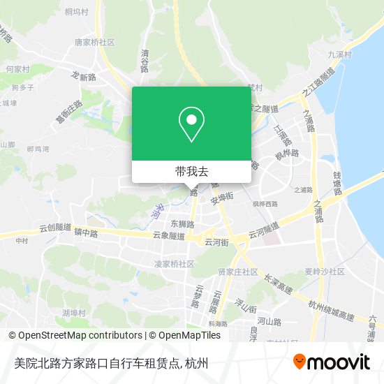 美院北路方家路口自行车租赁点地图