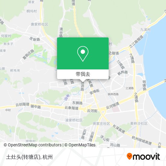 土灶头(转塘店)地图